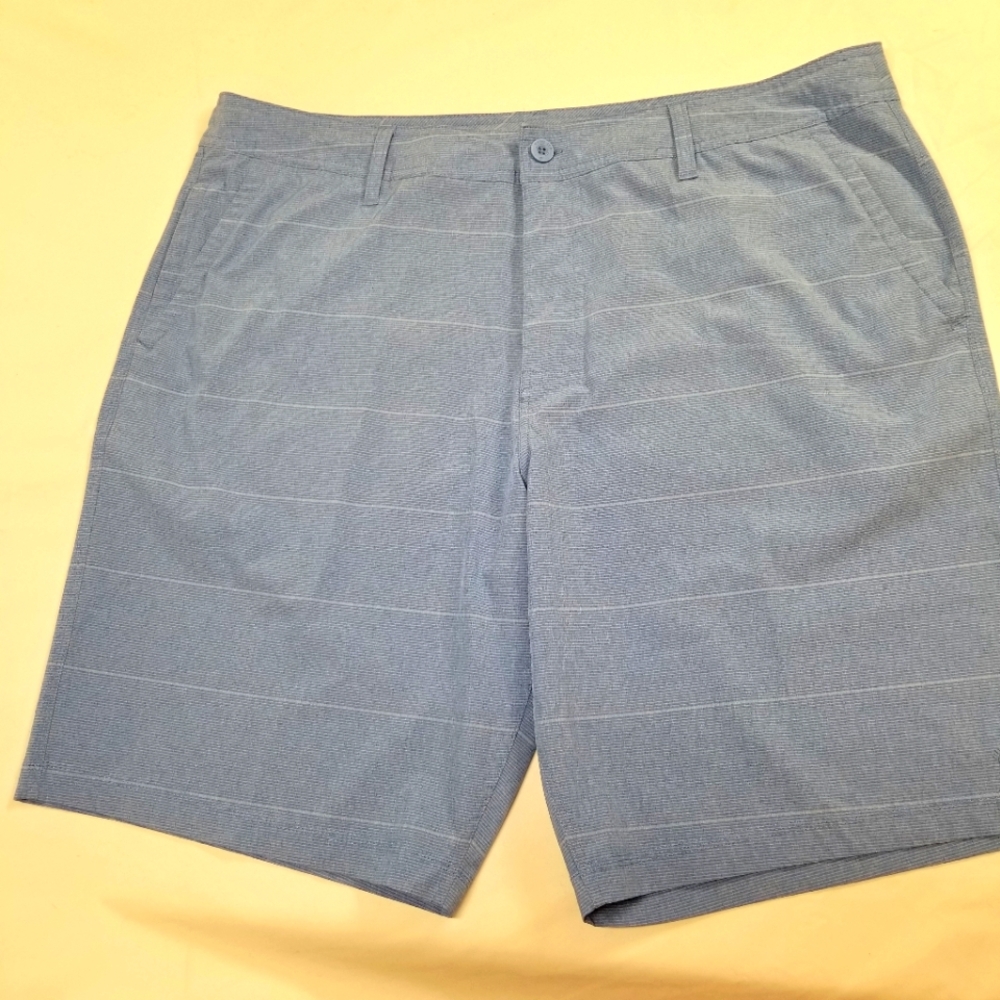 Hang Ten Mens Hybrid Shorts Size 40 Blue 2 Zipper Pockets
